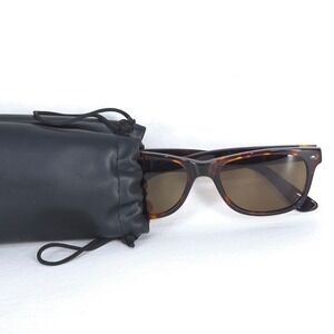 Polar Optics Sunglasses Tortoise Frame Brown Polarized Lenses Case‎ Included EUC